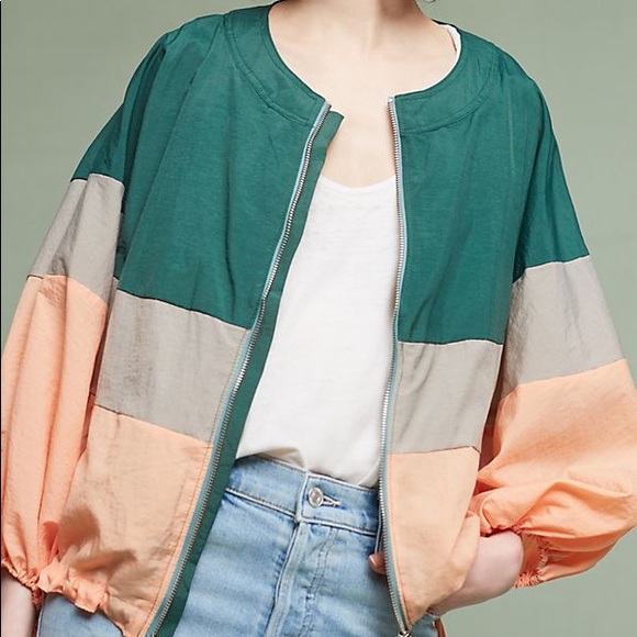 Anthropologie Jackets & Blazers - Anthro Elevensens Colorblock Windbreaker